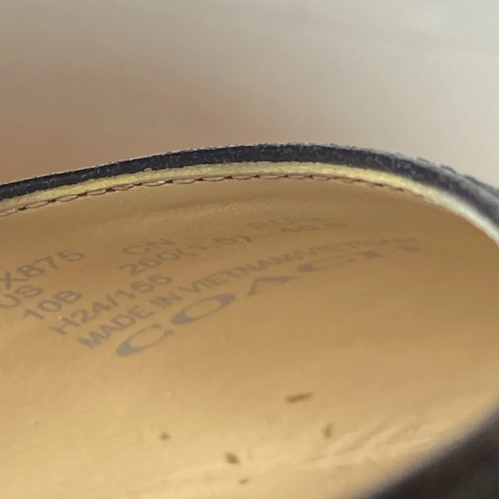 Coach Winley Double Buckle Mary Jane Ballet Flats Black Leather 10B Vietnam - Picture 8 of 8